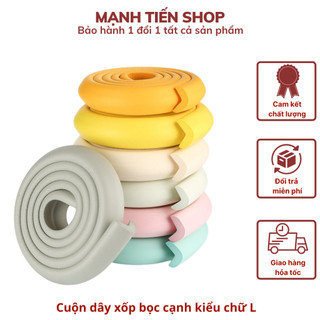  Cuộn Xốp bọc cạnh góc, cạnh bàn dài 2M giữ an toàn cho bé (kèm keo dán)