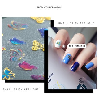 Sticker 3D dán móng tay mã mới