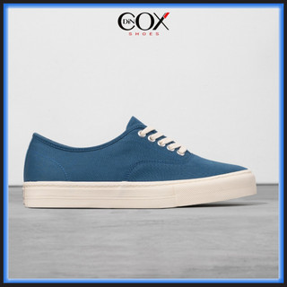 Giày sneaker nam vải canvas dincox e06 blue đơn giản tinh tế