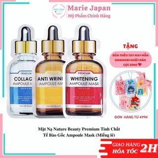 Mặt nạ Nature Beauty Premium tinh chất tế bào gốc Ampoule Mask (Miếng lẻ)