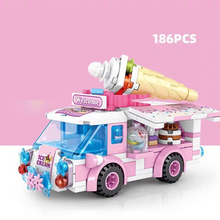 Bộ Đồ Chơi Lego Lắp Ráp Xe Đẩy Thức Ăn Nhanh 4 Trong 2 Cho Bé Chơi Xếp Hình Thoả Sức Sáng Tạo GVQ Smart 30