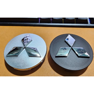 Logo chụp mâm, ốp lazang bánh xe Mitsubishi Xpander - Đường kính ngoài 60mm