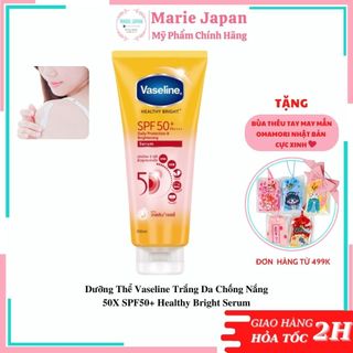 Dưỡng Thể Vaseline Trắng Da Chống Nắng 50X SPF50+ Healthy Bright Serum