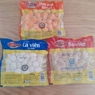 500g Cá, Bò, Tôm Viên_ Tùy Chọn Vị_ Ship Hỏa Tốc