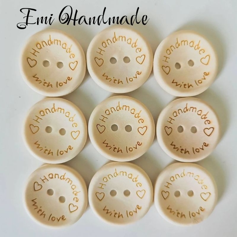5 Cúc gỗ hanmade vintage đơn giản