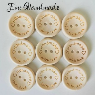 Cúc gỗ hanmade vintage đơn giản