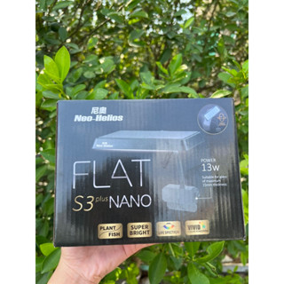 Đèn Flat Nano S3 Plus Đỏ Cá Không Đỏ Nước Mini Công Suất 13w, dùng cho hồ cá cảnh, thủy sinh