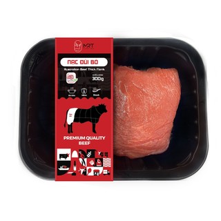 Nạc đùi bò úc | thịt tươi sống | dùng làm beef steak | giao siêu tốc hcm | mr.t beef