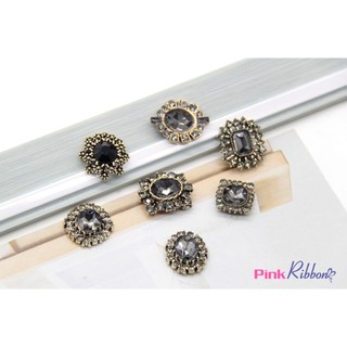 Charm cao cấp đá ghi các loại phụ kiện thời trang, gắn lên phụ kiện tóc, làm phụ kiện nơ bờm kẹp tóc, DIY
