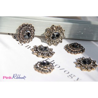 Charm cao cấp đá ghi các loại phụ kiện thời trang, gắn lên phụ kiện tóc, làm phụ kiện nơ bờm kẹp tóc, DIY