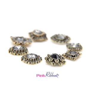 Charm cao cấp đá ghi các loại phụ kiện thời trang, gắn lên phụ kiện tóc, làm phụ kiện nơ bờm kẹp tóc, DIY