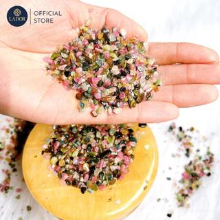 Đá Vụn Tourmaline Đa Sắc Tự Nhiên Rung Bóng Dùng Thanh Tẩy, Thiền Định