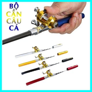 Bộ cần câu cá du lịch mini hình bút bi máy ngang dài 100cm