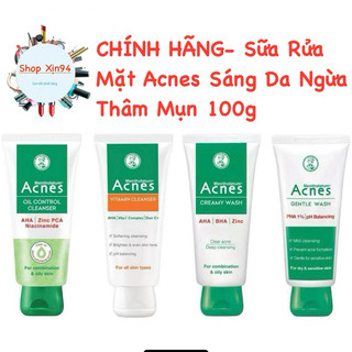 –sữa rửa mặt acnes sáng da ngừa mụn thâm, kiểm soát nhờn 100g