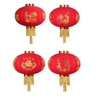 Đèn lồng trang trí tết loại to 68cm vải nhung khung thép cao cấp đèn lồng cá chép, đèn lồng đỏ trang trí nhà cửa tết