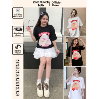 Áo thun tay lỡ THỎ LOOPY VÔ TRI unisex form rộng - Áo phông OPM co giãn 4 chiều không xù lông