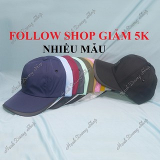 Nón kết nam nữ đẹp mũ lưỡi trai thời trang thêu lo go phía trước chất liệu vải dù thoáng mát có nhiều mẫu mã để lựa