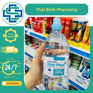 Nước Muối Nano Bạc Vĩnh Phúc gấp đôi sát khuẩn chai 500ml 1000ml