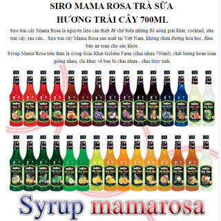  Siro mama Rosa 700ml 