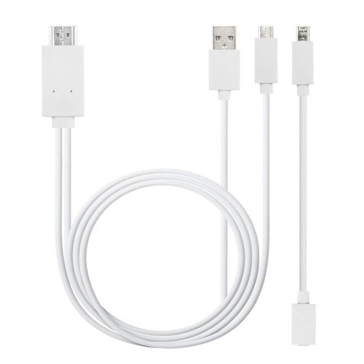 Cáp chuyển tín hiệu từ điện thoại lên tivi HDMI MHL 11 Pin