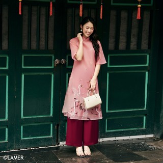 Áo dài cách tân hồng hạc she's back s61a23q005