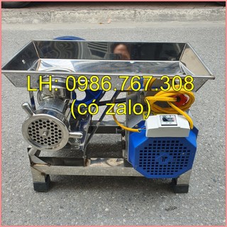 Máy đùn thịt xay, xương, cua, cá đa năng Động cơ công suất 3.0KW dây Đồng