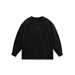 Áo thun dài tay FUAS™ Overlock Black Sweatshirt