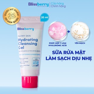Sữa rửa mặt Blissberry Glowy Skin Hydrating Cleansing Gel 20ml