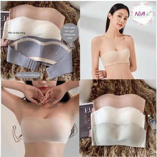  Áo lót nữ su cup ngang không dây, chống tụt, không lộ viền AL023