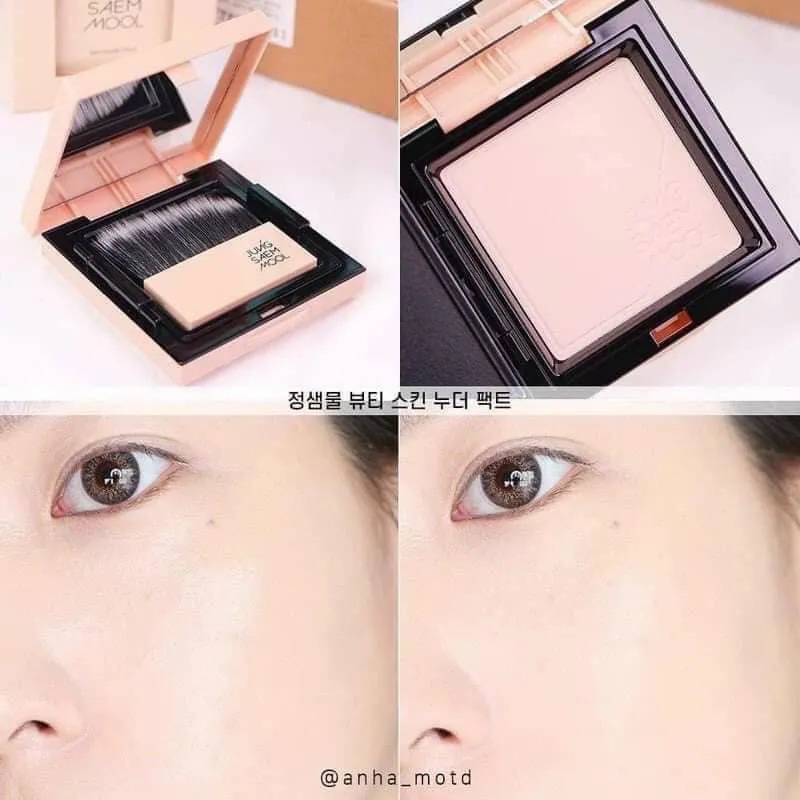 - Phấn phủ nén JSM JUNG SAEM MOOL Skin Nuder Pact màu Clear Light