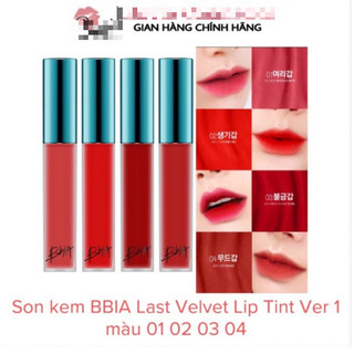 Son kem lì bbia last velvet lip tint son kem bbia version 8