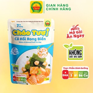 Cháo tươi Cây Thị Cá hồi rong biển - Mở gói ăn ngay 240g