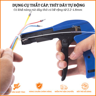 Dụng cụ thắt cáp, thít dây thít nhựa, dây lạt nhựa tư động cao cấp, Dụng cụ xiết dây rút bấm dây cắt dây thít