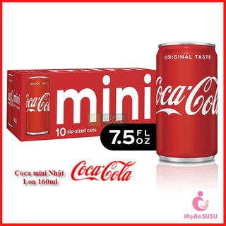 Coca cola mini Nhật Bản phiên bản lon 160ml vị nguyên bản date T3/2025