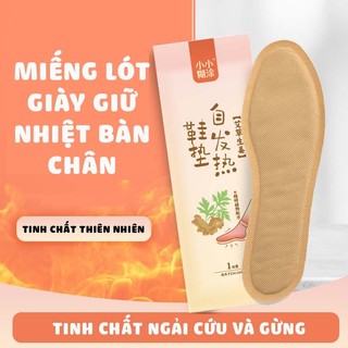 Lót giày sưởi ấm cho nữ, lót giày sưởi ấm cho nam, lót giày sưởi ấm bằng gừng, ngải cứu