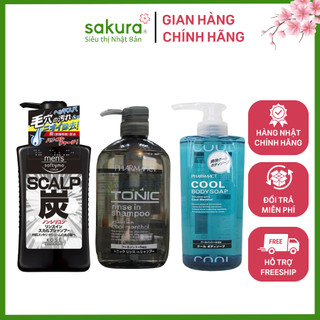 Sữa tắm dầu gội Nam siêu thơm, mát lạnh made in Japan