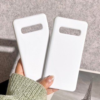 [ SamSung S10 ] Ốp Lưng Silicon Màu Trắng Bóng