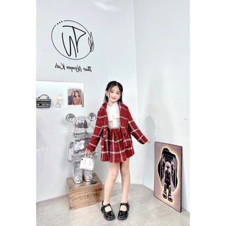 set dạ đỏ 3 chi tiết cực xinh ạ