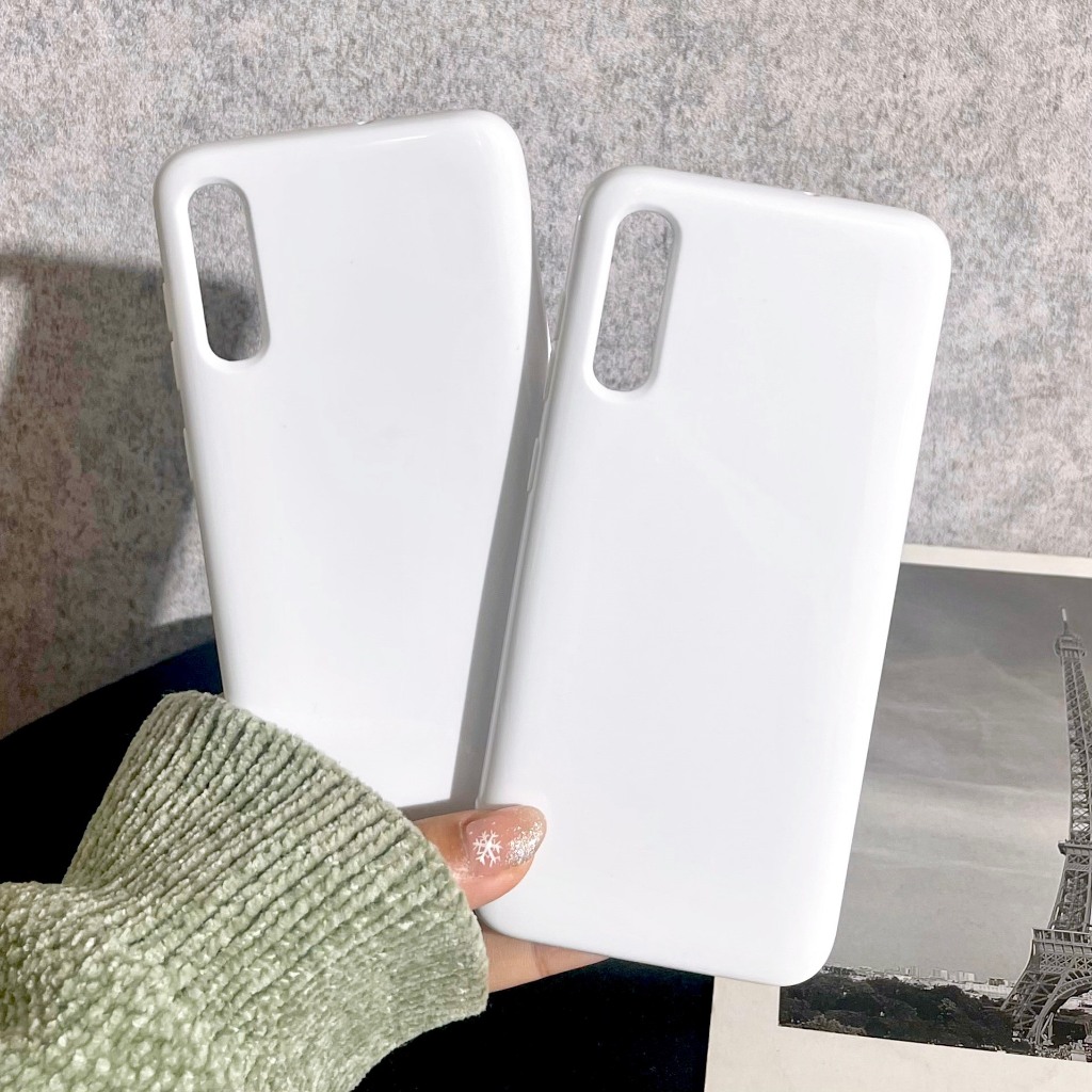 [ SamSung A70/A70S ] Ốp Lưng Silicon Màu Trắng Bóng