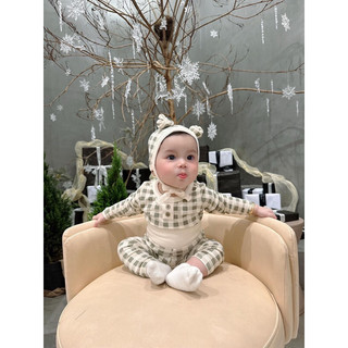 Peekaboo BST cony mẫu kẻ cotton mặc 4 mùa