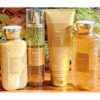 [Auth-New] Bộ sản phẩm Tắm dưỡng xịt thơm toàn thân Bath and Body Works - Dahlia