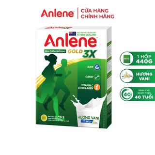 Sữa bột Anlene Gold Movepro Hộp 440g (Vani (trên 40 tuổi))