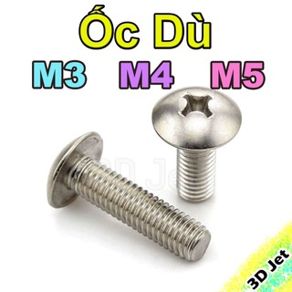 20 ốc inox dù 4 cạnh m3 m4 m5, oc du m4, bulong con tan, oc vit 4 canh, oc vit bake, oc dau du, ốc đầu dù m4, oc vit