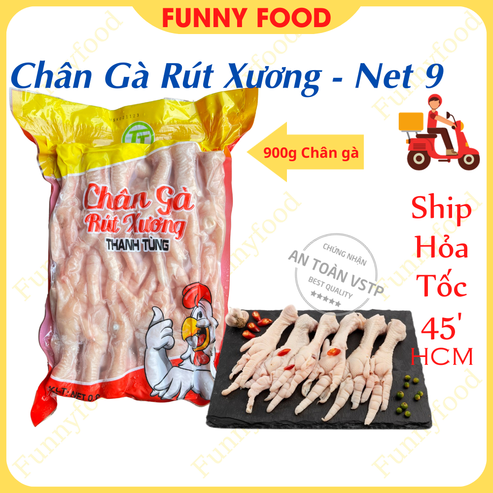 Chân Gà Rút Xương Thanh Tùng – Đủ 900g Chân Gà – [Ship Hỏa Tốc HCM] – Funnyfood