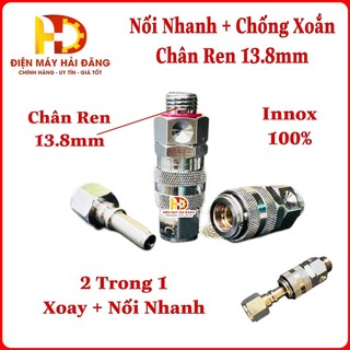 Khớp chống xoắn dây kết hợp khớp nối nhanh (2 trong 1) ren 13.8mm Hiệu Oring Và TTC . Chất lượng tốt.