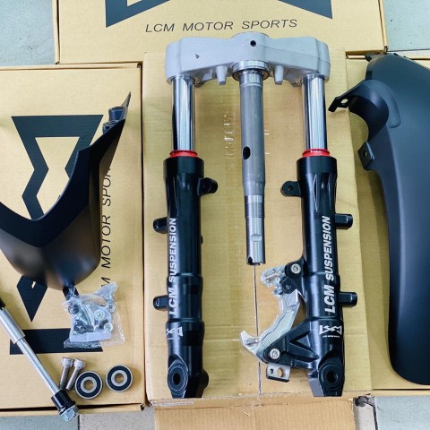 Combo phuộc trước LCM V2 ti lớn cho Ex150/155 đi đầm hơn