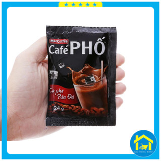 Tặng kèm hộp trà sữa trân châu - Cà phê Phố sữa đá (bịch 30 gói x 24g)