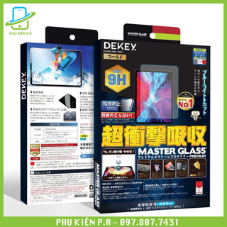 Kính cường lực iPad cao cấp thương hiệu Nhật Bản Dekey | iPad Pro 11', Air 1/2/3/4, Mini 1/2/3/4/5/6, Gen 5/6/7/8/9