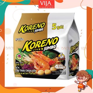 Lốc 5 Mì Koreno Jumbo Lẩu Thái Chua Cay (5Gói x 100g)