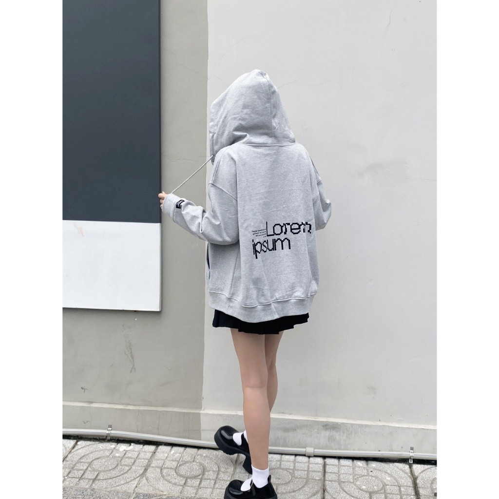 Áo Hoodie Zip Pixel Cinder Chất Nỉ Cotton Cao Cấp Form Rộng Uniex Nam Nữ | BigBuy360 - bigbuy360.vn